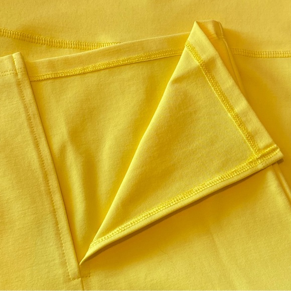 Bebe Yellow Pencil High Waist Midi Knit Skirt Size XS NWT - Picture 8 of 16